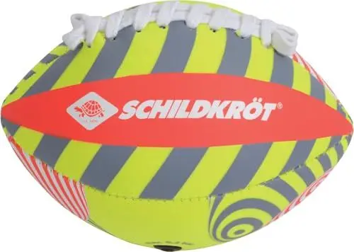 Produktbild: Schildkröt® Neopren Mini American Football, Größe 2, 16 x 10 cm, griffige Textile Oberfläche, salzwasserfest, ideal für kleine Kinderhände, 970346