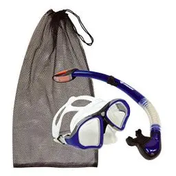 Produktbild: Schildkröt® Premium Schnorchelset Palau 2-teilig, Brille, Schnorchel Dry-Top, ABC Set, Tauchset für Erwachsene und Jugendliche, hochwertiges Silikon, perfekte Passform, inkl. Netztasche, 940013