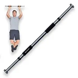 Produktbild: Schildkröt® Pull Up Bar Klimmzugsstange für den Türrahmen (bis 120kg), keine Schrauben Installation, längenverstellbares Türreck für Fitness & Klimmzugs- und Krafttraining Zuhause