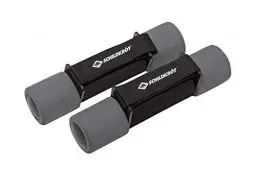 Produktbild: Schildkröt Soft Hantel Set, 2 x 1,0 kg, Schwarz-Anthrazit, in Tragetasche, 960009