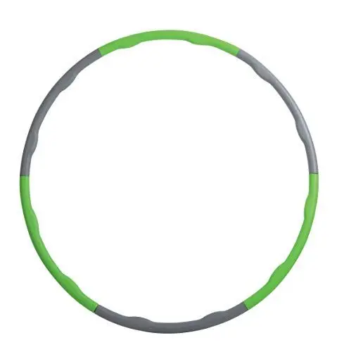 Produktbild: Schildkröt Fitness-Hoop, Hula-Hoop Ring, 100cm Durchmesser, 1,2kg, Anthrazit-Grün, in 4-Farb Karton, 960035