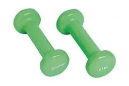 Produktbild: Schildkröt® Vinyl Hanteln 0,5kg Set - ideal für Gymnastik-, Aerobic- und Fitness-Training - zwei gummierte Hanteln - Grün & Anthrazit