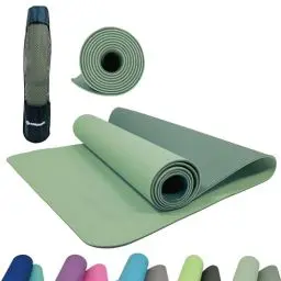 Produktbild: Schildkröt Bicolor Yogamatte, Grün-Moosgrün, 4mm, PVC-frei, im Carrybag