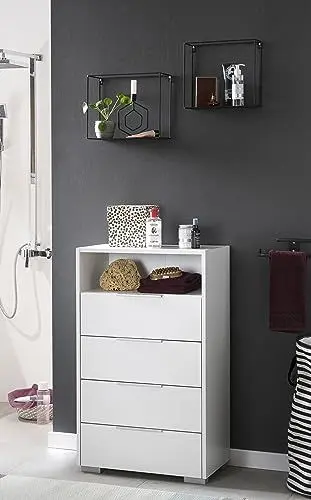 Produktbild: Schildmeyer Kommode Como 151019, weiß, 57 x 33 x 93 cm