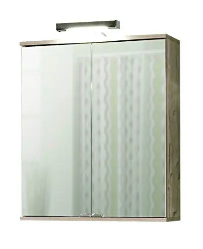 Produktbild: Schildmeyer Spiegelschrank 120052 Isola, 60x16x77 cm, silberifchte Dekor