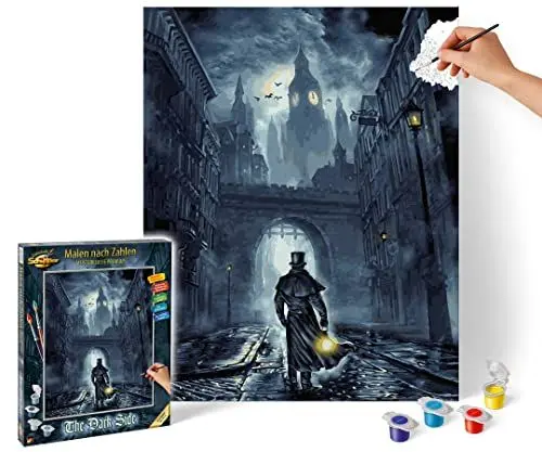 Produktbild: Schipper 609130889 Malen nach Zahlen – The Dark Side - Bilder malen für Erwachsene, inklusive Pinsel und Acrylfarben, 40 x 50 cm