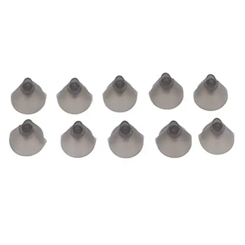 Produktbild: Schirmchen für Hörgeräte, Schirmchen Hörgerät, 10 Stück Hörgeräte Geschlossene Kuppeln, Waschbare, Abnehmbare, Statikfreie, Weiche Silikon Ohrstöpsel, Ersatzkuppeln