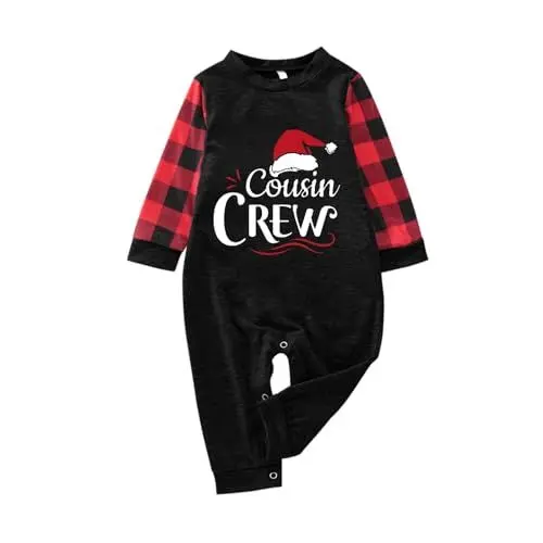 Produktbild: Schlafanzug Weihnachten Familie Weihnachten Klassische Pajamas Suit Bequemes Freizeit Set Familie Weihnachten Pyjamas Weiche Microfaser Schlafanzug Kinder Basic Hausmantel Winter Baumwolle Sleepwear