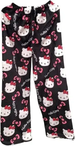 Produktbild: Schlafanzughose Weihnachten,Pyjama Hosen Damen,Schlafanzughosen Für Damen,Flanell Pyjamahose Damen,Pyjama Hosen Flauschig,Schlafanzug Hosen Damen,Hosenanzug Große Größen,A,XXL