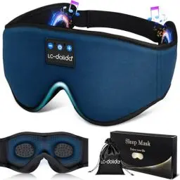 Produktbild: Schlafkopfhörer Bluetooth-Stirnband Schlafkopfhörer Schlafmaske, Kopfhörer mit Geräuschunterdrückung Schlaf-Ohrhörer Büroreisen für Männer Frauen