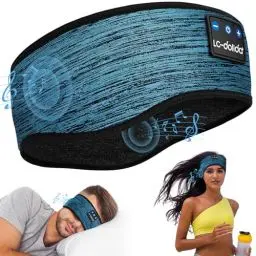 Produktbild: Schlafkopfhörer Bluetooth 5.4, Schlaf Stirnband Kopfhörer Headband Schlafmaske, Sportskopfhörer Musik schlafen Stirnband für Sport Training, Joggen, Yoga, Reisen