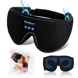 Produktbild: Schlafmaske mit Bluetooth-Kopfhörern, 3D-Schlafmaske, kabellose Musik-Augenmaske zum Schlafen von Seiten-/Rückenschläfern, Schlafkopfhörer