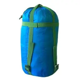 Produktbild: Schlafsack, Bettwäsche, Zelt, Kompressions-Reisesack, tragbar, Sport-Tragetasche, Nylon, für Camping, Wandern und Rucksackreisen, Himmelblau