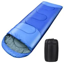 Produktbild: Schlafsack Outdoor für Camping 3 Jahreszeiten Erwachsene Schlafsack, 2 in 1 Funktion Deckenschlafsäcke, Warm, Leichtgewichtig, Wasserdicht für Rucksackreisen, Wandern und Reisen