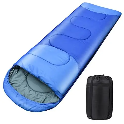 Produktbild: Schlafsack Outdoor für Camping 3 Jahreszeiten Erwachsene Schlafsack, 2 in 1 Funktion Deckenschlafsäcke, Warm, Leichtgewichtig, Wasserdicht für Rucksackreisen, Wandern und Reisen