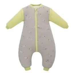 Produktbild: Schlafstrampler Schlafsack mit Füßen Beinen Winter 2,5 tog abnehmbaren Ärmeln Baby Kinder Junge Mädchen Baumwolle 6-18 Monate 2-4 Jahre