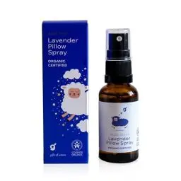 Produktbild: Schlafwohl Kissenspray Lavendelspray 30ml - Schlafspray für erholsamen Schlaf, Luftspray für Entspannung und Ruhe, mit echtem BIO Lavendelöl, alkoholfreies Einschlafspray für Kopfkissen