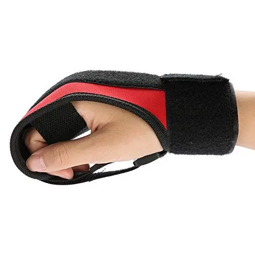 Produktbild: Schlaganfall-Erholungshandschuhe, Schwarzer Fingerhandschuh, Fester Hilfshandschuh, Rehabilitationstrainingsgeräte, Faustschlag, Hemiplegie, Feste Hand, Finger, Traktion,(Kletthandschuhe)