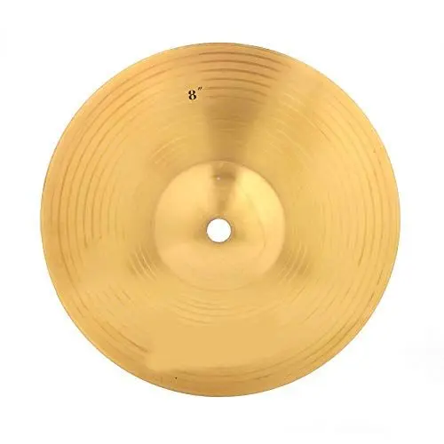 Produktbild: Schlagzeug Becken 8-Zoll Messing Jazz Crash Becken Klassisches Becken für Professionelle Musikliebhaber, Anfänger und Schüler