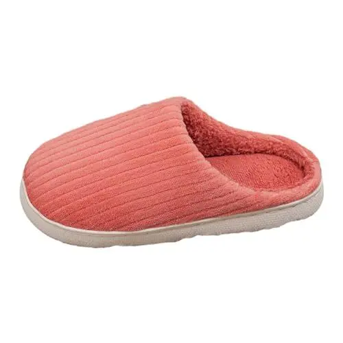 Produktbild: Damen Hausschuhe Fell Offen Clogs Mit Fell Damen Lässige Damen-Plüsch-Hausschuhe mit flachem, Lange Samt-Mode-Damen-Hausschuhe, warme Hausschuhe Damen Hausschuhe Fell Offen Clogs Mit (Hot Pink, 38)