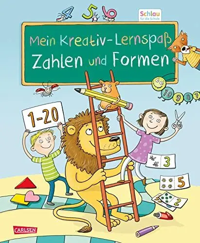 Produktbild: Schlau für die Schule: Mein Kreativ-Lernspaß: Zahlen und Formen: Vorschulheft ab 5 Jahren mit Lernspielen, Ausmalbildern und Bastelanleitungen