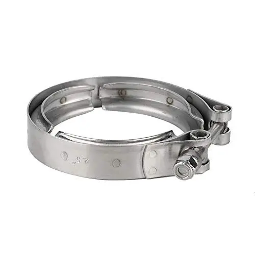 Produktbild: V-Band-Turbo-Klemme, 2,5 Zoll 63 Mm Universal-Turbo-Fallrohrschelle, Auto, Auto, V-Band, Turbo-Fallrohr-Auspuffschelle