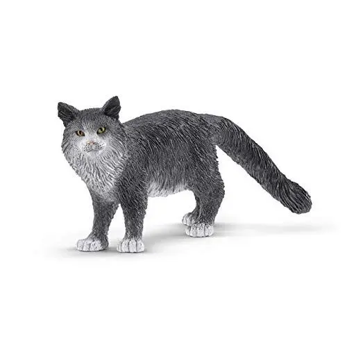 Produktbild: schleich 13893 Maine-Coon-Katze, ab 3 Jahren, FARM WORLD - Spielfigur, 8 x 3 x 4 cm, Mehrfarbig/Meereswellen (Ocean Tides)