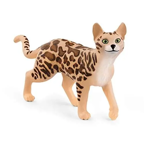 Produktbild: SCHLEICH 13918 Bengal Katze, für Kinder ab 3+ Jahren, Farm World - Spielfigur