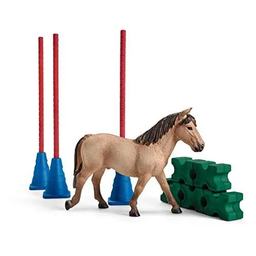 Produktbild: schleich 42483 Pony Slalom, ab 3 Jahren, FARM WORLD - Spielset, 12 Teile