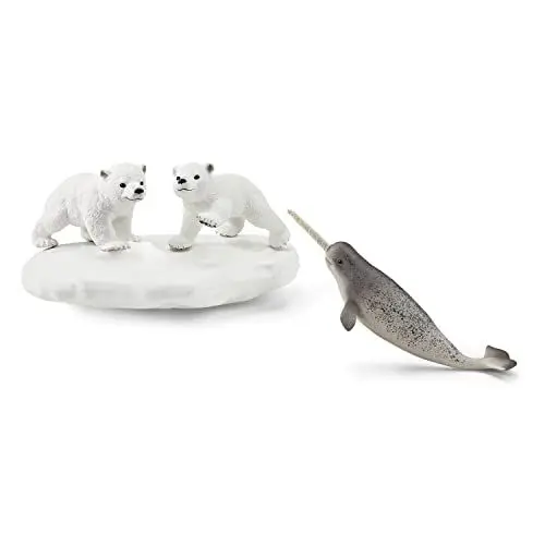 Produktbild: schleich 42531 Eisbären-Rutschpartie, ab 3 Jahren, WILD LIFE - Spielset, 4 Teile