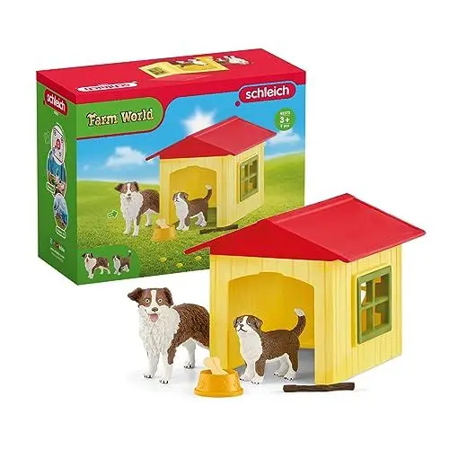 Produktbild: schleich 42573 Hundehütte, für Kinder ab 3+ Jahren, FARM WORLD - Spielset
