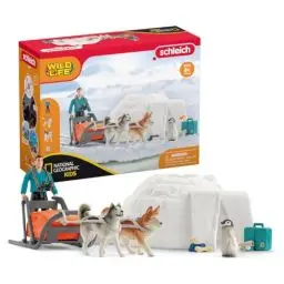 Produktbild: schleich 42624 Antarktis Expedition Nat Geo, für Kinder ab 3+ Jahren, WILD LIFE - Spielset