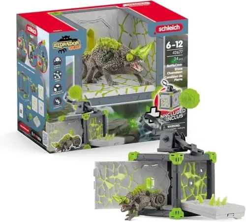 Produktbild: schleich 42677 BattleCave Steinchamäleons, ab 7 Jahren, ELDRADOR CREATURES - Spielset, 34 Teile