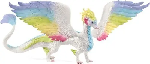Produktbild: schleich 70728 BAYALA Regenbogendrache, farbenfrohe Drachen Figur mit 30,2 cm Flügelspannweite und beweglichen Teilen, Spielzeug für Kinder ab 5 Jahren, Alte Version