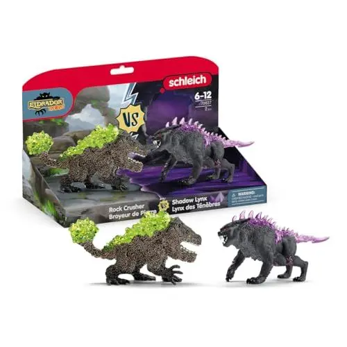 Produktbild: Figuren Duo Lynx of Darkness vs Stone Crusher, SCHLEICH 70827 Eldrador Creatures, ab 6 Jahren