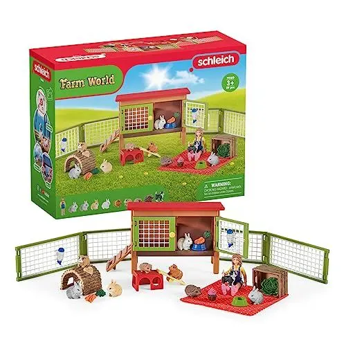 Produktbild: schleich 72160 Picknick mit den kleinen Haustieren, ab 3 Jahren, FARM WORLD - Spielset, 29 Teile, exklusiv bei Amazon