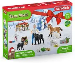 Produktbild: schleich 98643 Adventskalender Farm World 2022, für Kinder ab 3 Jahren, für Bauernhof-Fans mit einer menschlichen Spielfigur, Tieren und einer Menge Zubehör