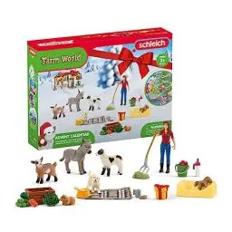 Produktbild: schleich 98983 Adventskalender 2023 FARM WORLD, ab 3 Jahren, FARM WORLD - Spielset, 24 Teile