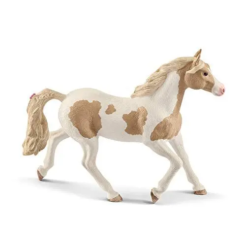 Produktbild: schleich HORSE CLUB 13884 Realistische Gefleckte Stute, Pferde Spielzeug Figur- Paint Horse Pferd Stute, Bauernhof Spielzeug für Jungen und Mädchen ab 5 Jahren, Alte Version