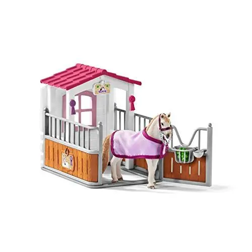 Produktbild: schleich HORSE CLUB 42368 20-Teiliges Set mit Pferde Figur und Pferdebox - Lusitano Pferde Figur mit Realistischen Details - Kreatives Pferde Spielzeug für Jungen und Mädchen ab 5 Jahren