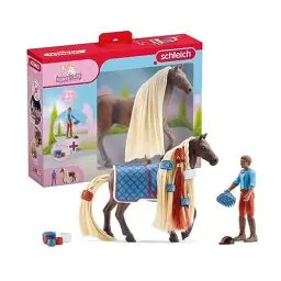 Produktbild: schleich HORSE CLUB 42586 Sofia's Beauties Pferde Styling Spielset mit Figuren - 18-Teiliges Dream Horse Pferdespielzeugset mit Leo und Rocky, Pferd mit Mähne, Pferde Spielzeug ab 4