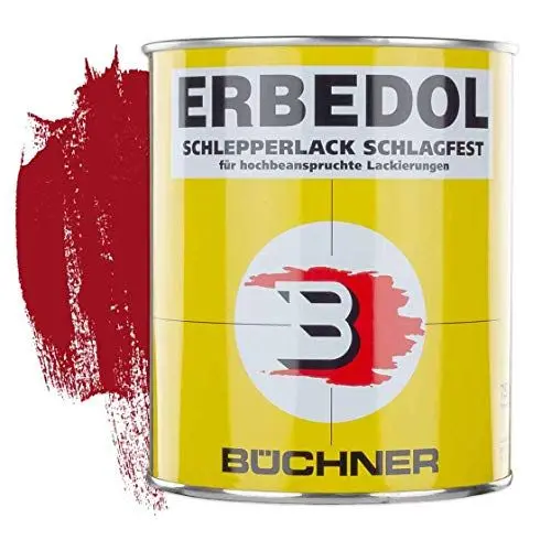Produktbild: Schlepperlack | RUBINROT | RAL 3003 | 0,75 l | restaurieren | Traktor | lackieren | Farbe | Trecker | Frontlader | Lack | Lackierung | Farbton | schnelltrocknend | deckend