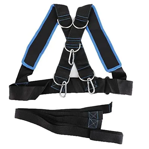Produktbild: Schlittengeschirr, verschleißfester Nylon-Schlitten-Zuggurt, Gewicht, Geschwindigkeit, Schlitten, Workout, Reifen, Zuggeschirr, Training, Widerstandsseil,