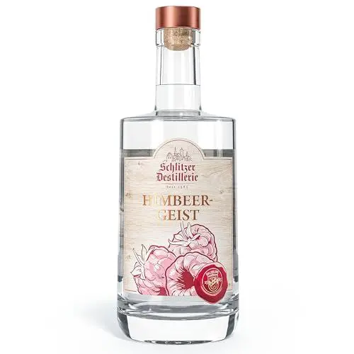 Produktbild: Schlitzer Himbeergeist - Hochwertiger Himbeer Obstbrand - Tradition trifft auf unverwechselbaren Geschmack (1 x 0.5l)