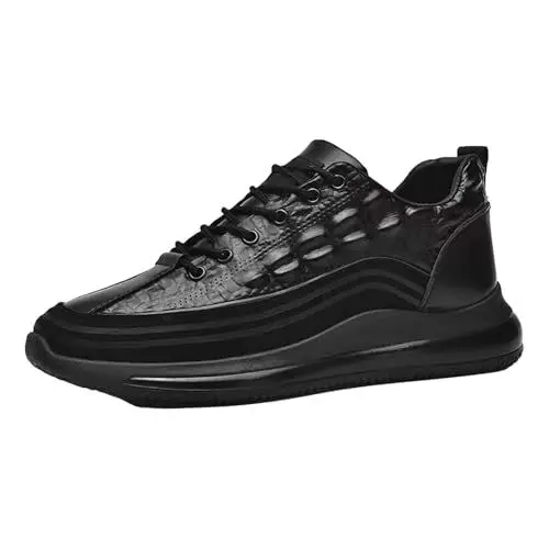 Produktbild: Schlüpfschuhe Für Herren Segeltuchschuhe Herren Modische Herren-Sportschuhe für Frühjahr und, Flache Unterseite, leichtes, atmungsaktives Mesh, zum Schuhe 42 Herren Leichte Sommerschuhe (Black, 42)