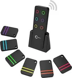 Produktbild: Schlüsselfinder-Esky Key Finder Schlüsselfinder pfeifen pfeifen mit 6 Empfängern für Schlüssel, Brieftasche, Telefon und Haustier-Tracker Geschenke für Eltern