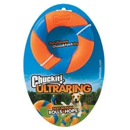 Produktbild: Schmeiß es! Ultraring Hundespielzeug aus Gummi, gut sichtbar, Jagd- und Apportierspielzeug für Hunde