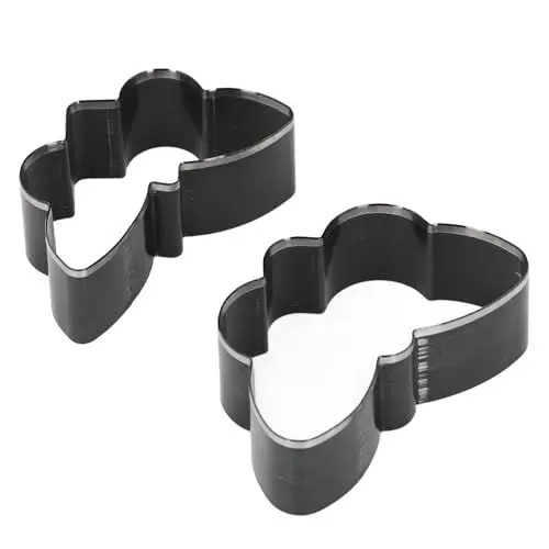 Produktbild: Schmetterlings-Leder-Stanzform aus Hochwertigem Legiertem Stahl für die Herstellung Handgefertigter Lederwaren und Stoffprojekte, 2 Stück