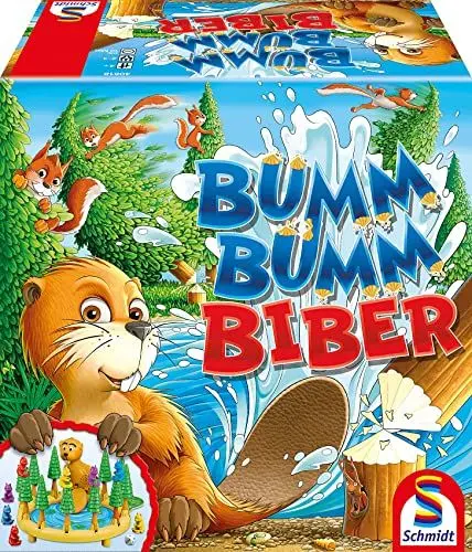 Produktbild: Schmidt Spiele 40618 Bumm Bumm Biber, 3D Action Kinderspiel