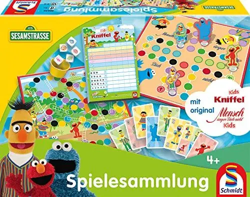 Produktbild: Schmidt Spiele 40646 Kinderspielesammlung im Sesamstraße Design (Exklusiv bei Amazon)